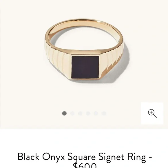 Mini enamel signet ring - Picture 1 of 9